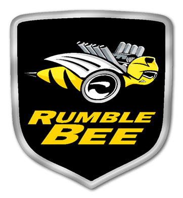 "Rumble Bee" Epoxy Coated Front Grille Shield Emblem Dodge Ram - Click Image to Close